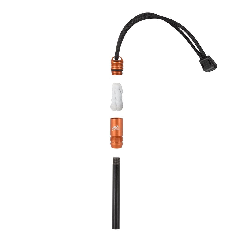 Pedernal EXOTAC fireROD negro, ferrocerio reemplazable con cavidad para yesca