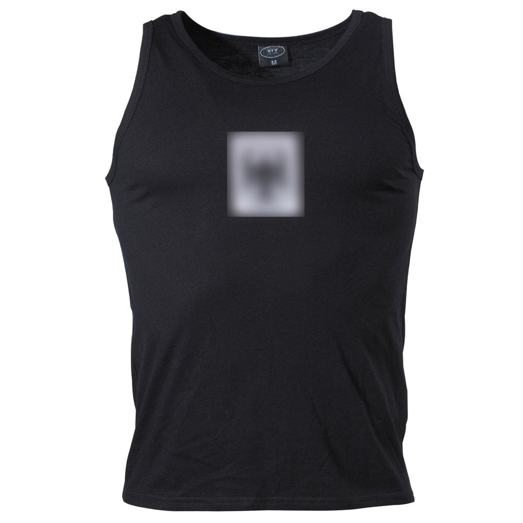 Camiseta sin mangas negra Bundeswehr con águila