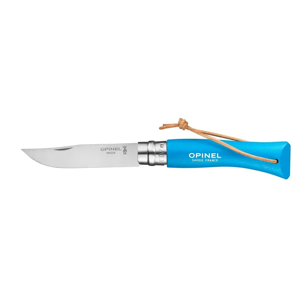 Navaja Opinel VRI No.07 Trekking, mango de haya azul y hoja de 7 cm