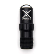 Funda EXOTAC MATCHCAP XL negra para cerillas, aluminio aeronautico resistente con raspadores integrados