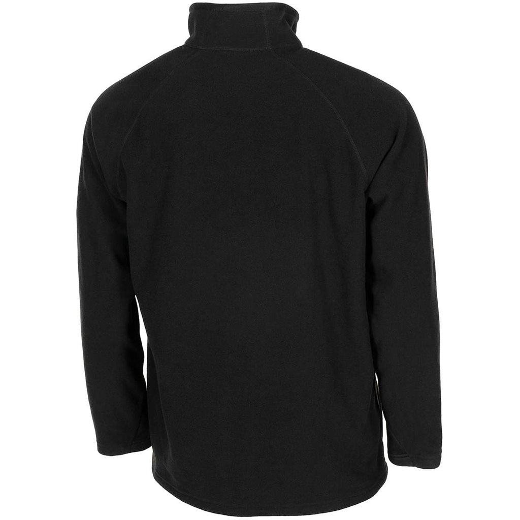 Sudadera TROYER microfleece negra sin capucha