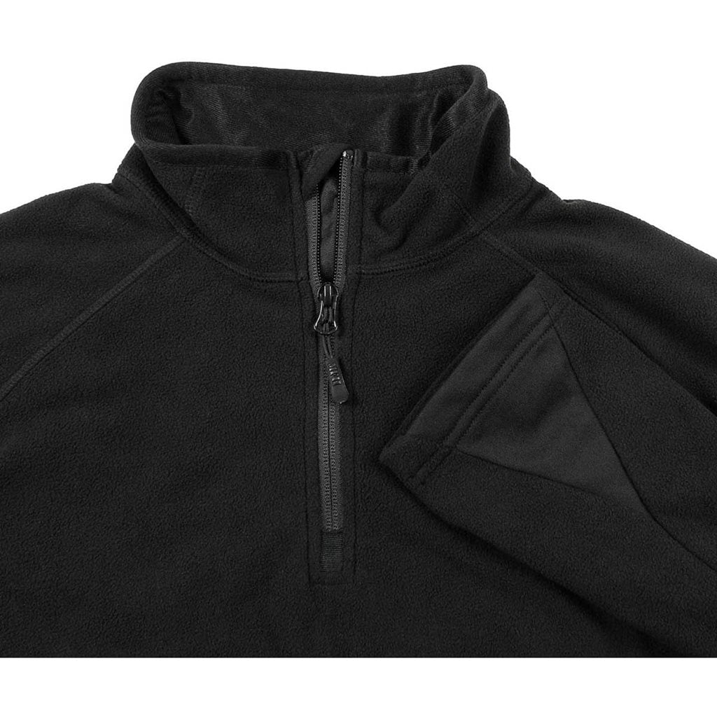 Sudadera TROYER microfleece negra sin capucha