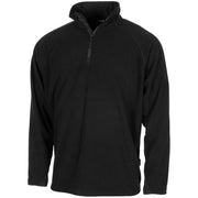 Sudadera TROYER microfleece negra sin capucha