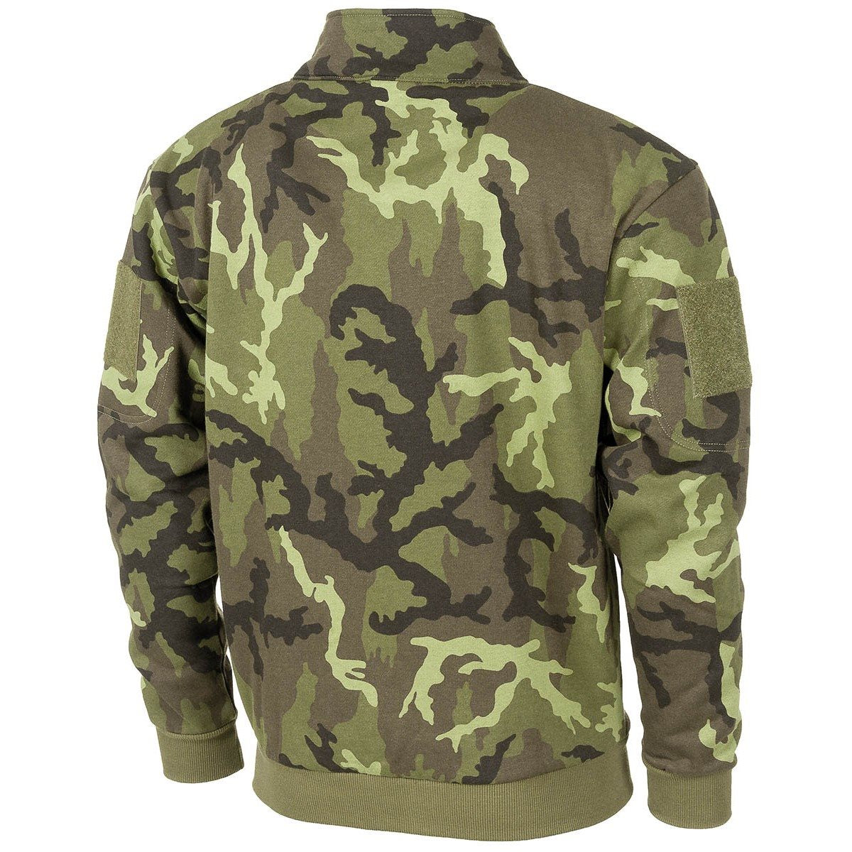 Sudadera táctica con cremallera camuflaje vz.95 Les, algodón/poliéster, 4 bolsillos, paneles VELCRO