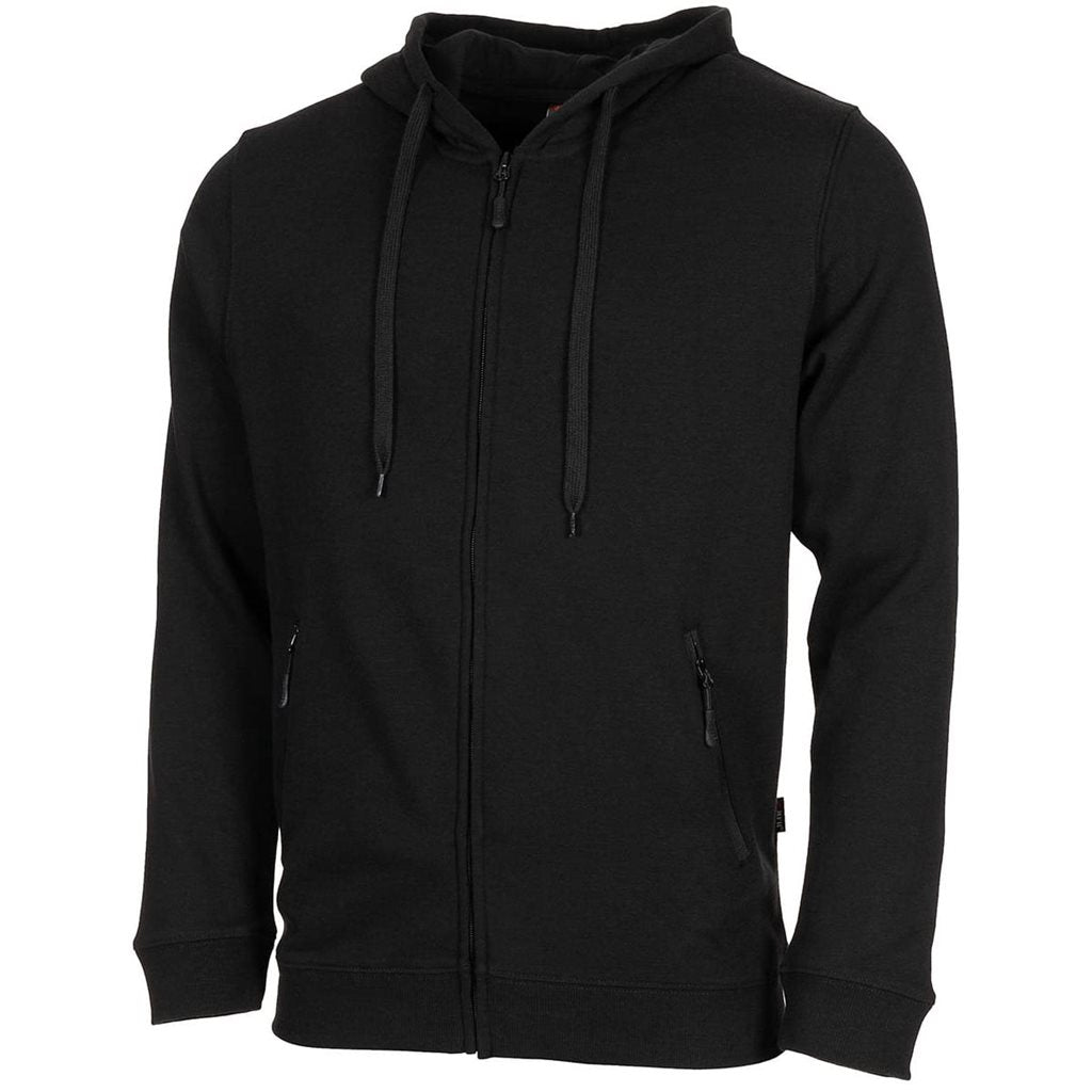 Sudadera JOGGER negra con capucha y dos bolsillos, ligera para uso diario