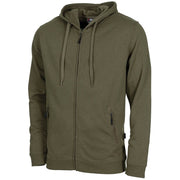 Sudadera jogger verde con capucha y dos bolsillos, ligera y cómoda para uso diario