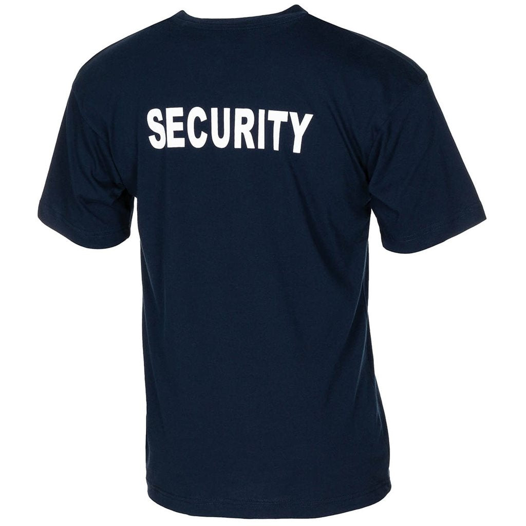 Camiseta SECURITY con gran estampado en la espalda y pequeño logo en el pecho, 100% algodón