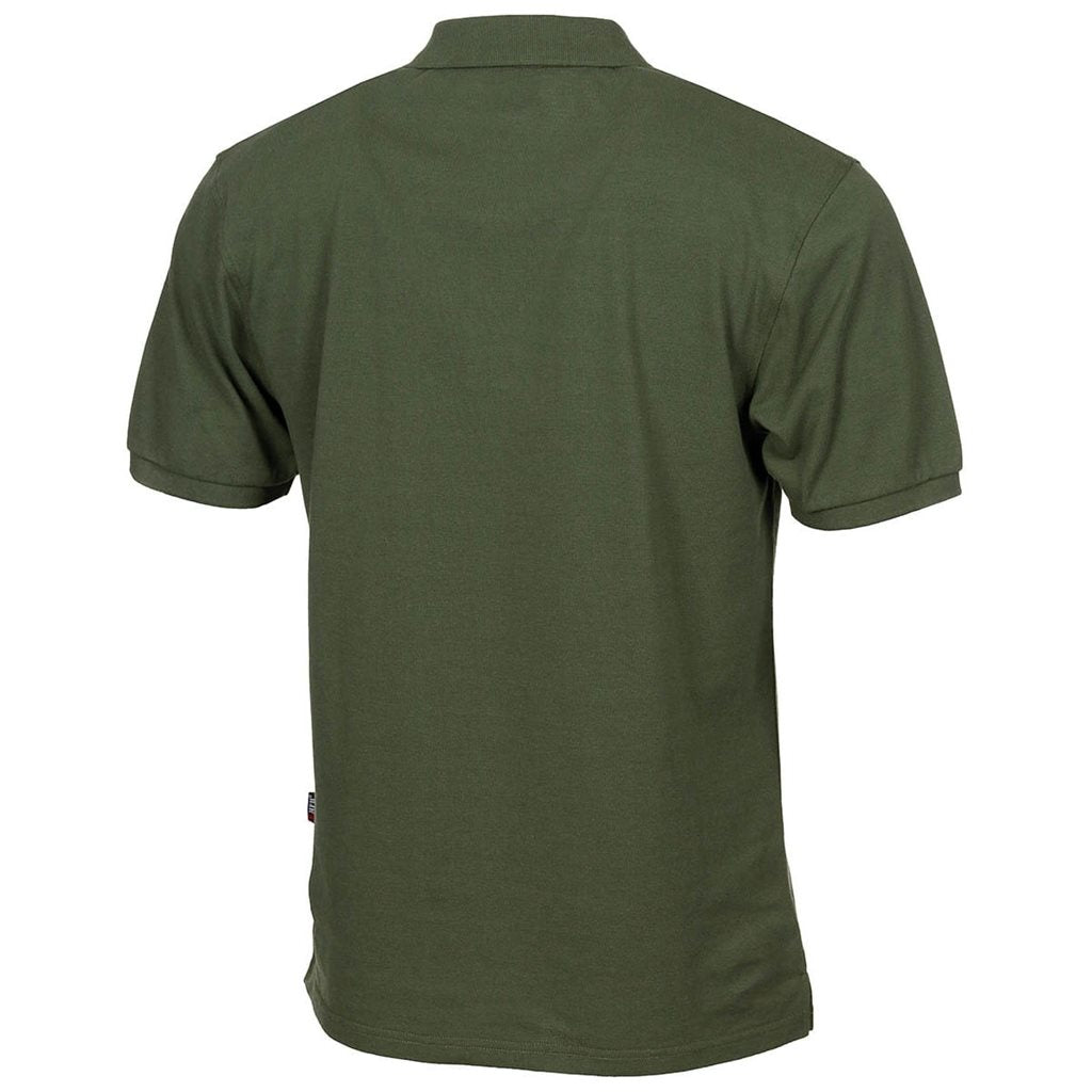 Polo verde con tapeta de botones