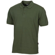 Polo verde con tapeta de botones