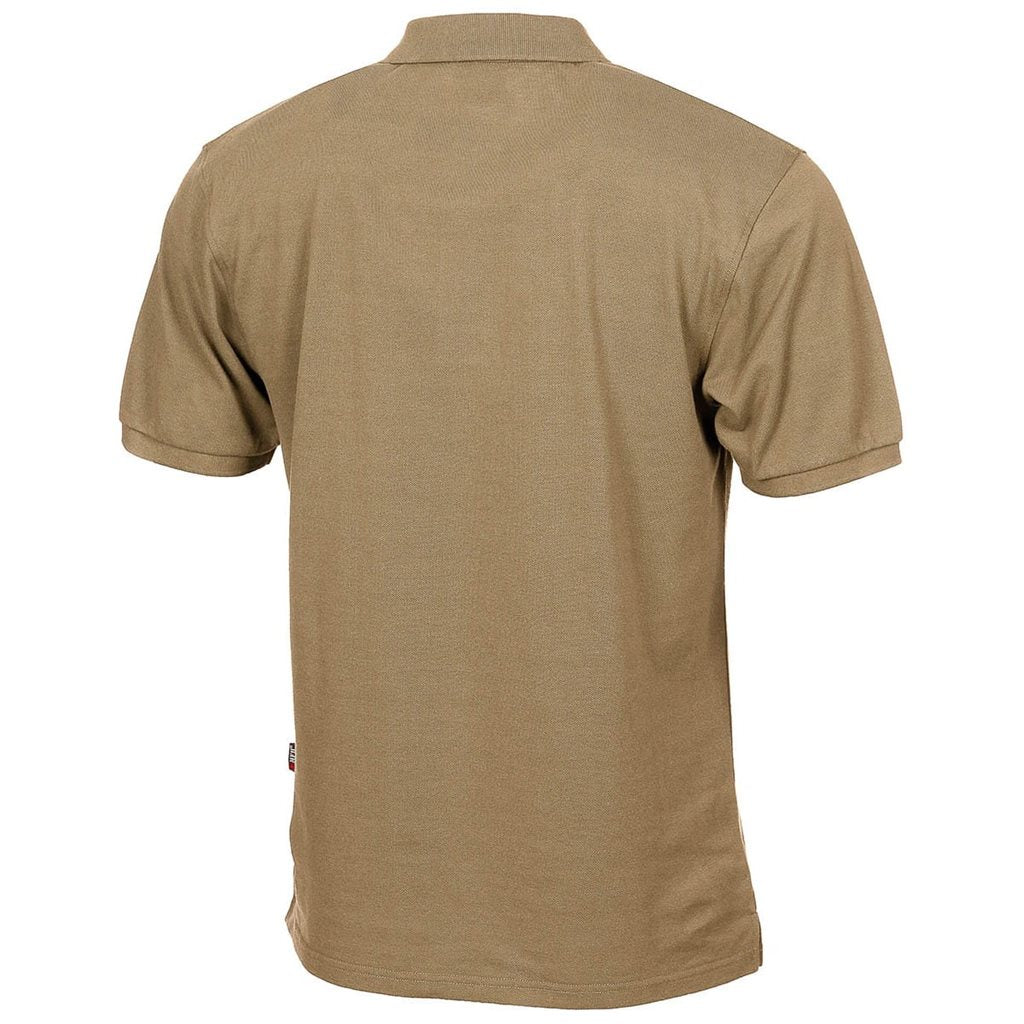 Polo COYOTE TAN con tapeta de botones