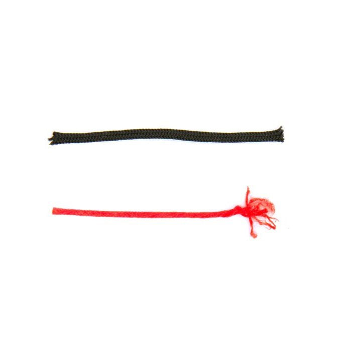 Pack 5 tiradores de cremallera tinderZIP negros con cordón inflamable y funda impermeable