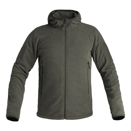 Sudadera INSTRUCTOR Polar Fleece verde con capucha, tejido FLEECE-TECH