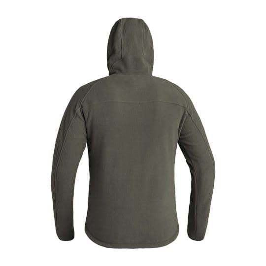 Sudadera INSTRUCTOR Polar Fleece verde con capucha, tejido FLEECE-TECH