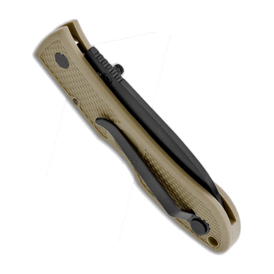 Cuchillo plegable KA-BAR Dozier Hunter, hoja lisa 7,5 cm, mango Zytel, color negro