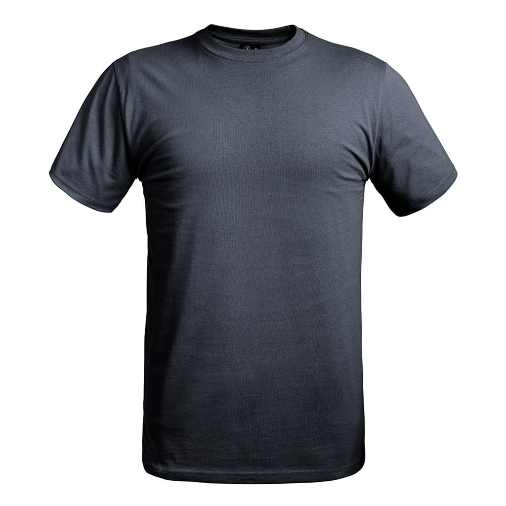 Camiseta STRONG azul de manga corta en algodón certificado OEKO-TEX