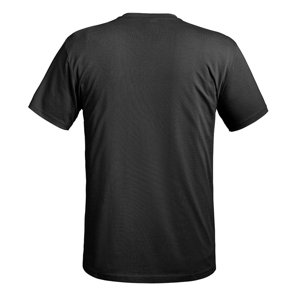 Camiseta negra STRONG de manga corta en algodon OEKO-TEX