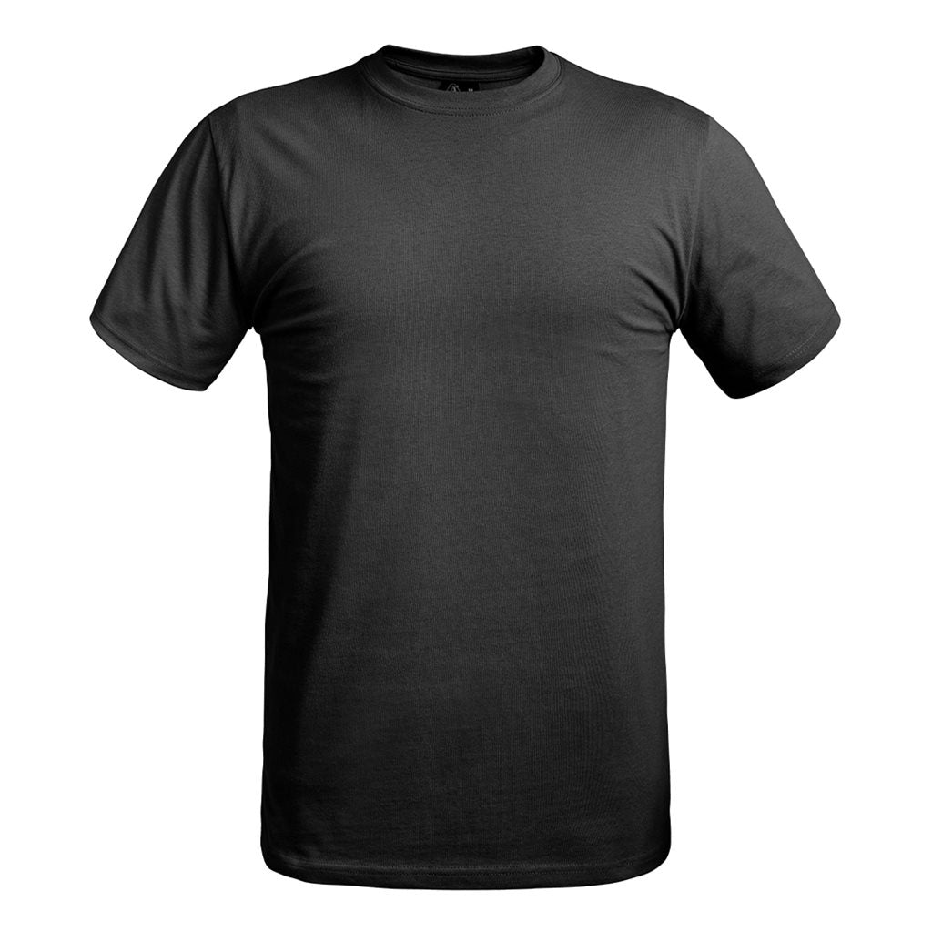 Camiseta negra STRONG de manga corta en algodon OEKO-TEX