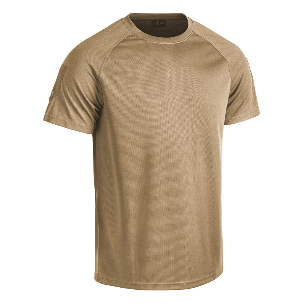 Camiseta funcional STRONG AIRFLOW GEN 2 manga corta color tan vista frontal