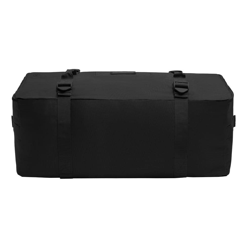 Bolsa transporte TRANSALL 160 L negra en poliéster HRF 600D con tratamiento DWR-TECH y múltiples asas