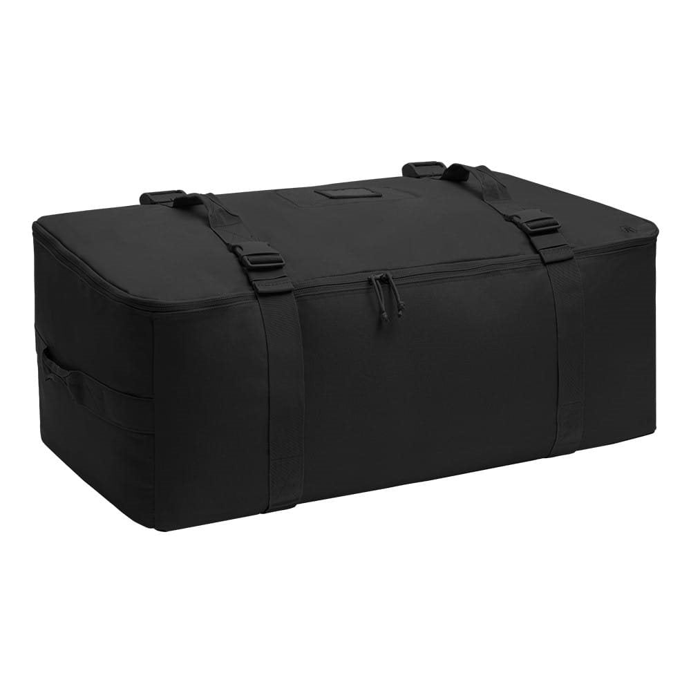 Bolsa transporte TRANSALL 160 L negra en poliéster HRF 600D con tratamiento DWR-TECH y múltiples asas