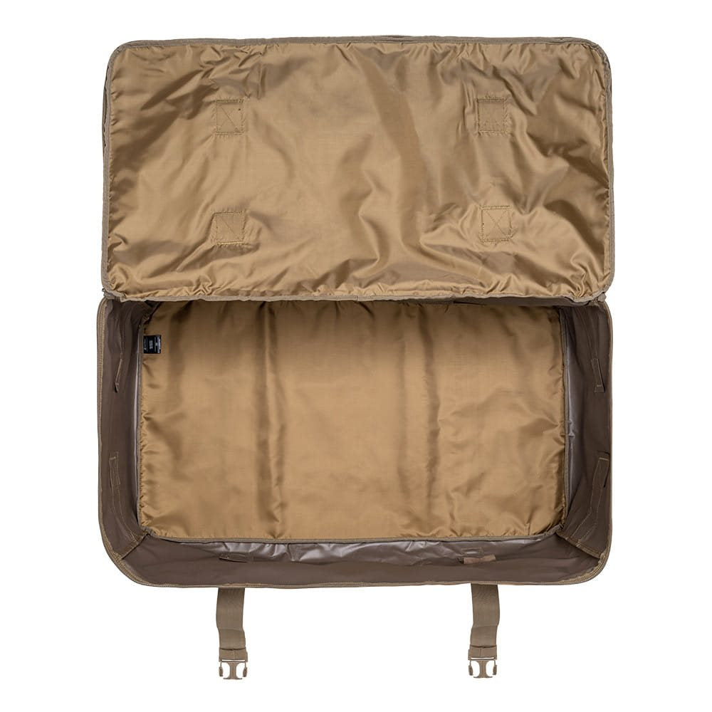 Bolsa transporte TRANSALL 160 L negra en poliéster HRF 600D con tratamiento DWR-TECH y múltiples asas