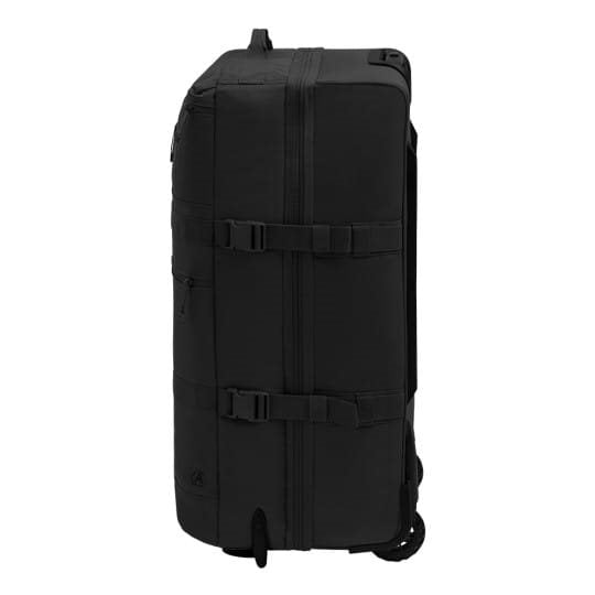 Bolsa de viaje TRANSALL 120 L negra con ruedas y compartimento principal dividido, tejido polyester HRF 600D con acabado DWR-TECH