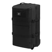 Bolsa de viaje TRANSALL 120 L negra con ruedas y compartimento principal dividido, tejido polyester HRF 600D con acabado DWR-TECH