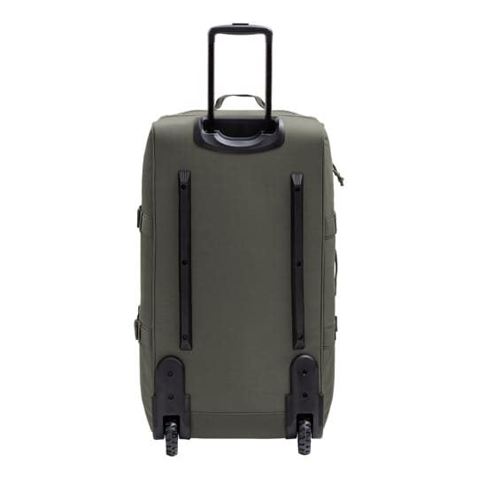 Bolsa de viaje TRANSALL 120 L negra con ruedas y compartimento principal dividido, tejido polyester HRF 600D con acabado DWR-TECH
