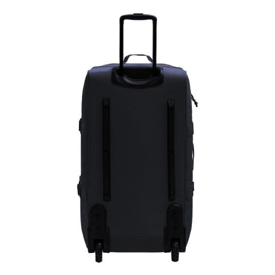 Bolsa de viaje TRANSALL 120 L negra con ruedas y compartimento principal dividido, tejido polyester HRF 600D con acabado DWR-TECH