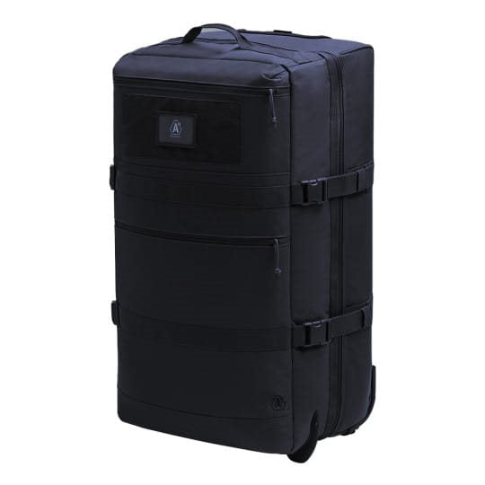 Bolsa de viaje TRANSALL 120 L negra con ruedas y compartimento dividido