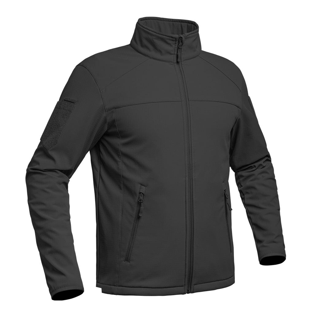Chaqueta softshell FIGHTER negra con membrana X-PERF 3000 mm