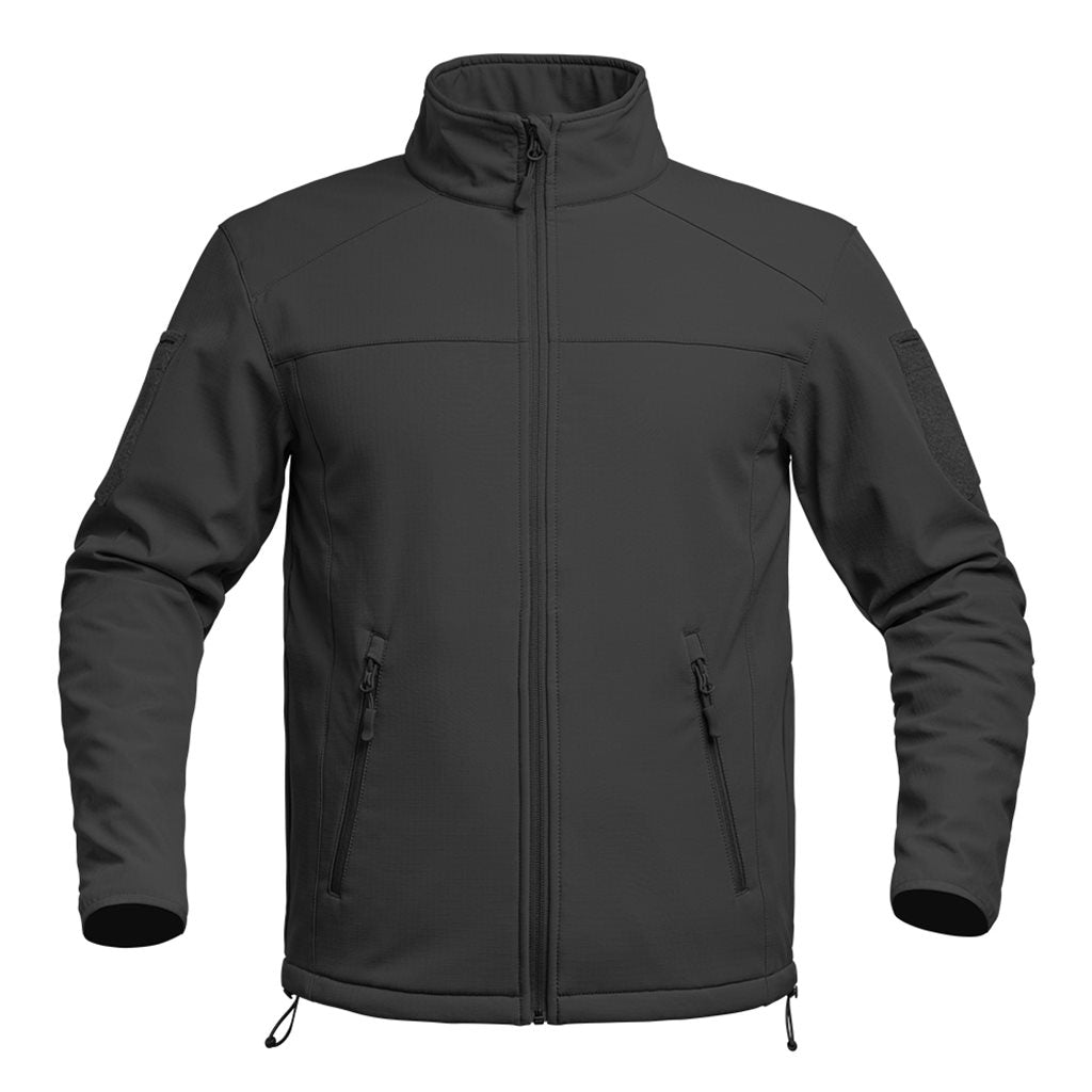 Chaqueta softshell FIGHTER negra con membrana X-PERF 3000 mm