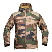 Bunda FIGHTER V2 softshell con capucha, membrana X-PERF 3000 mm, camuflaje CCE TARN