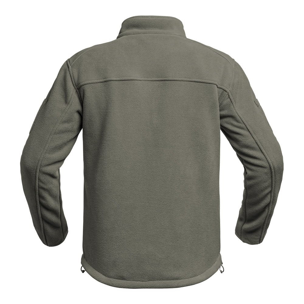 Chaqueta con capucha FIGHTER Polar Fleece verde, 400 g/m²