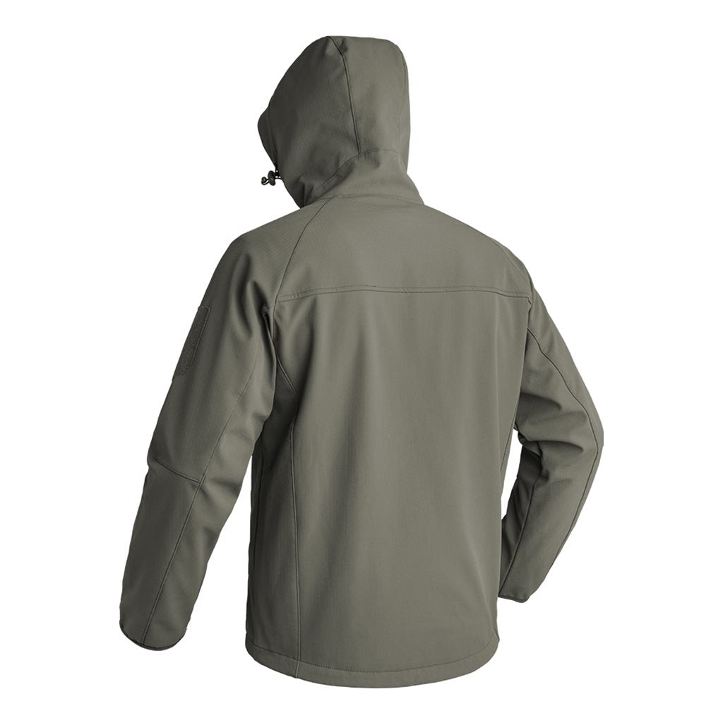 Chaqueta INSTRUCTOR softshell verde, cortavientos de 3 capas X-MOVE 360° elástico
