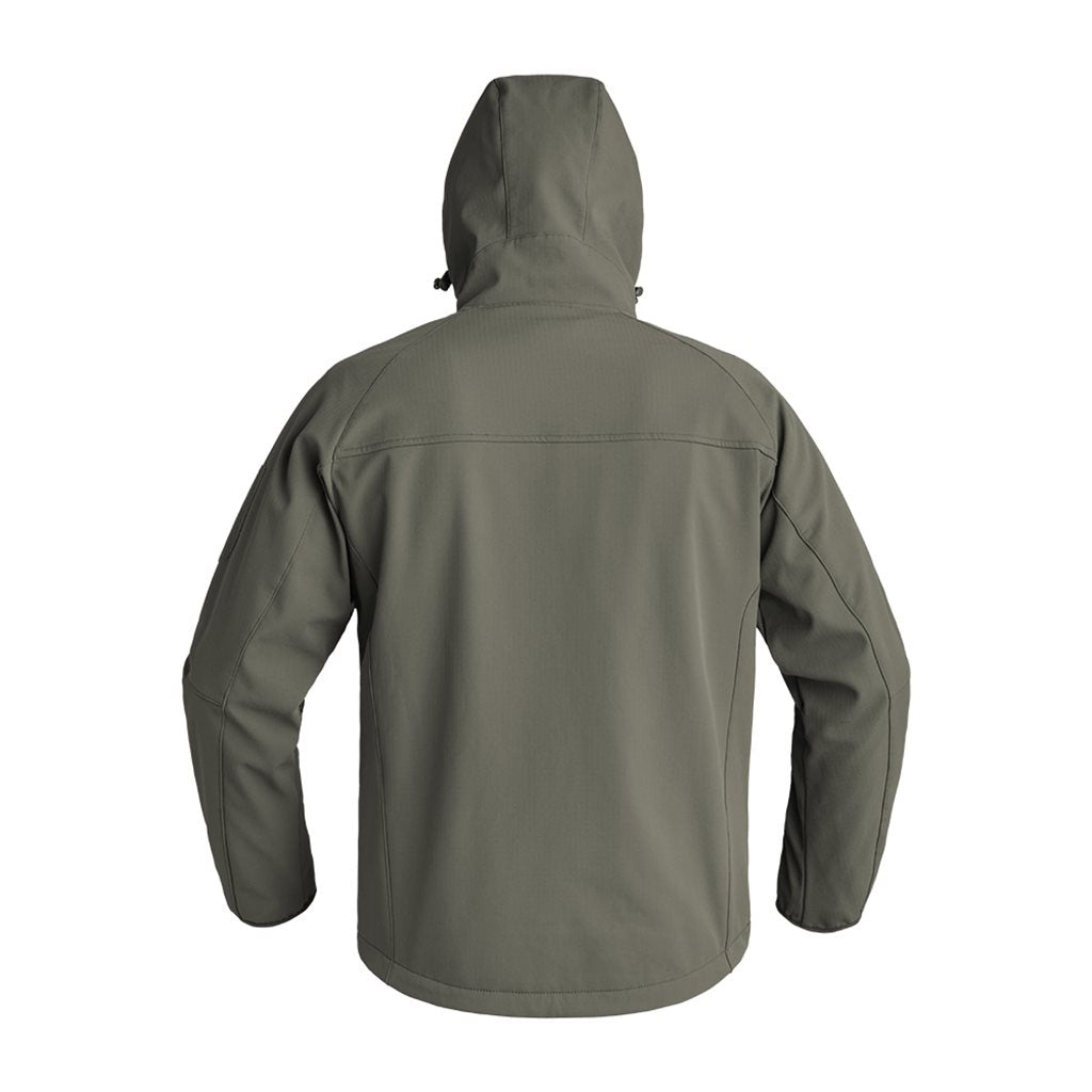 Chaqueta INSTRUCTOR softshell verde, cortavientos de 3 capas X-MOVE 360° elástico