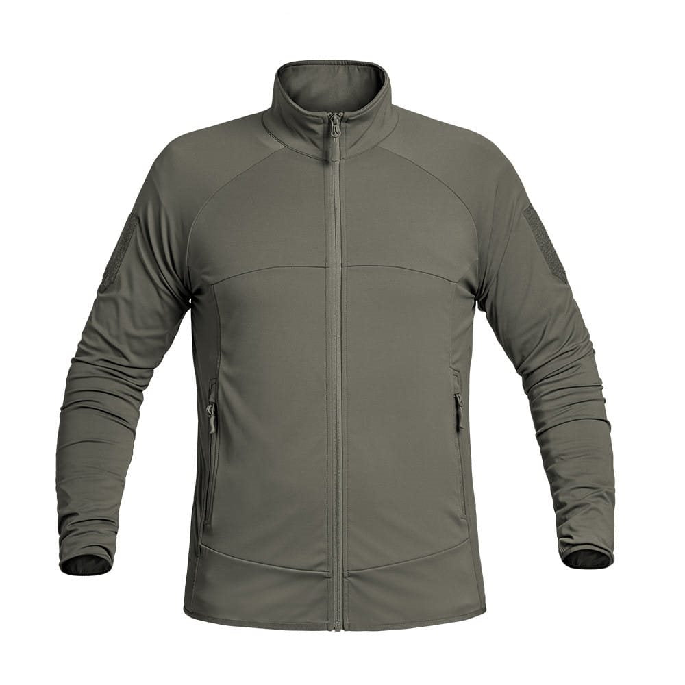 Sudadera técnica INSTRUCTOR X-MOVE verde con cremallera, corte ajustado