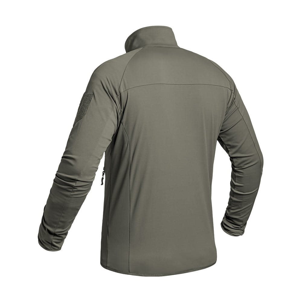 Sudadera técnica INSTRUCTOR X-MOVE verde con cremallera, corte ajustado
