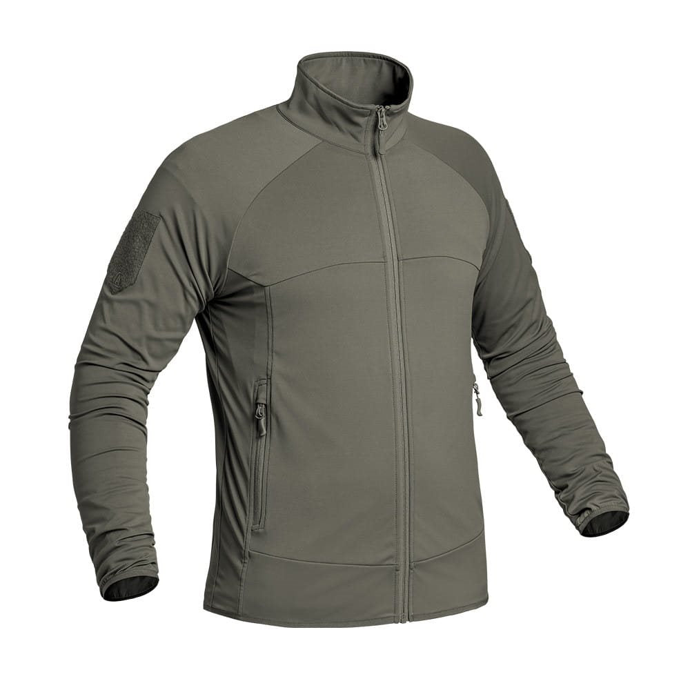 Sudadera técnica INSTRUCTOR X-MOVE verde con cremallera, corte ajustado
