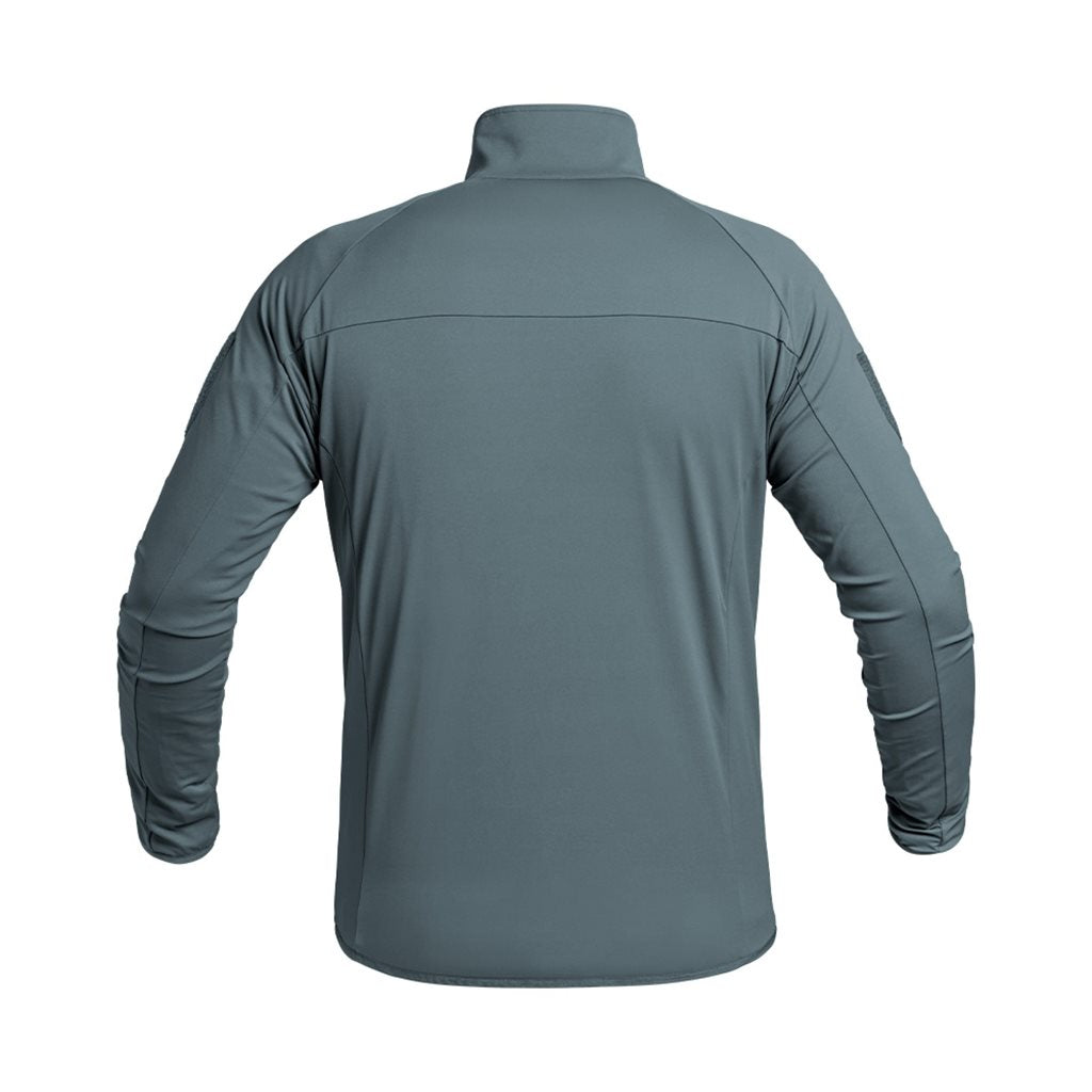 Sudadera funcional gris INSTRUCTOR X-MOVE con cremallera, tejido ligero y ajuste ceñido