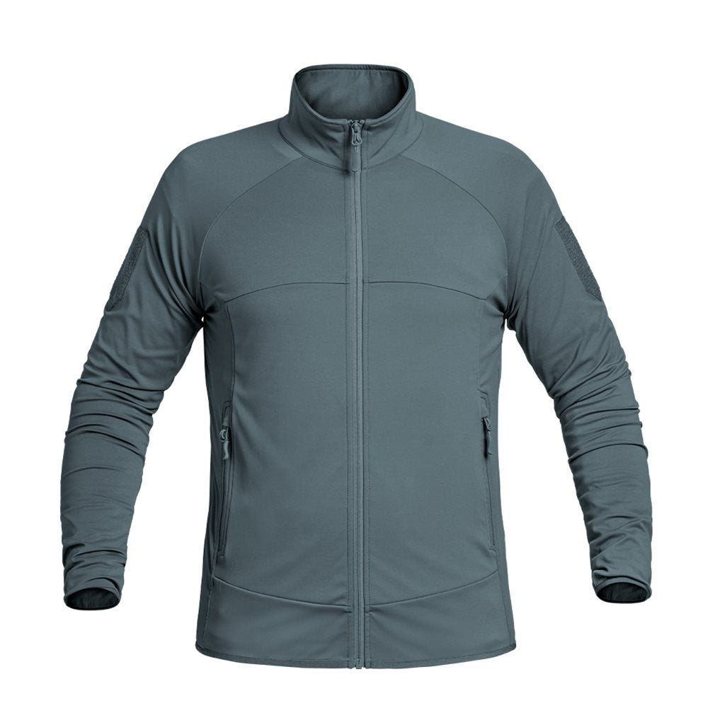 Sudadera funcional gris INSTRUCTOR X-MOVE con cremallera, tejido ligero y ajuste ceñido