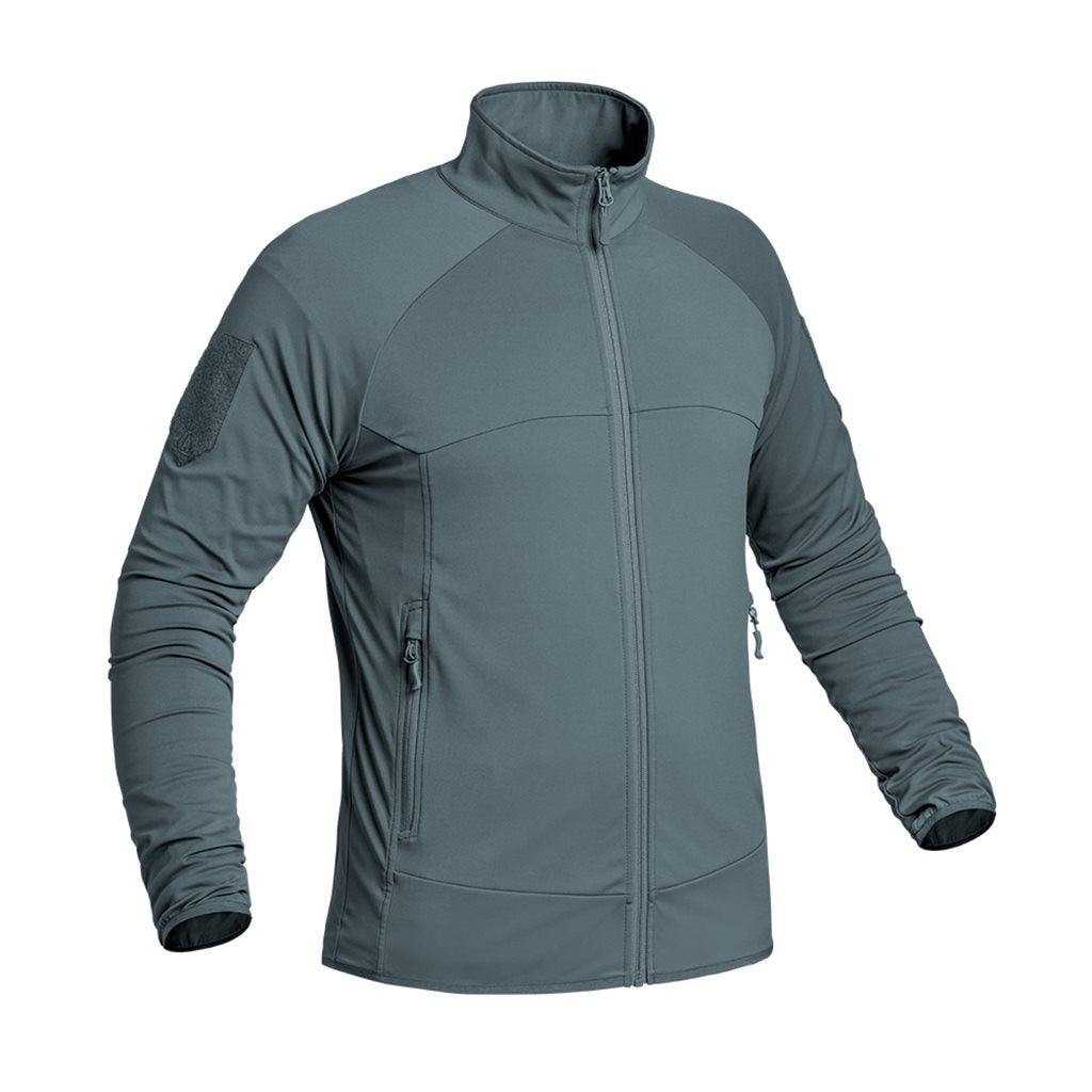 Sudadera funcional gris INSTRUCTOR X-MOVE con cremallera, tejido ligero y ajuste ceñido