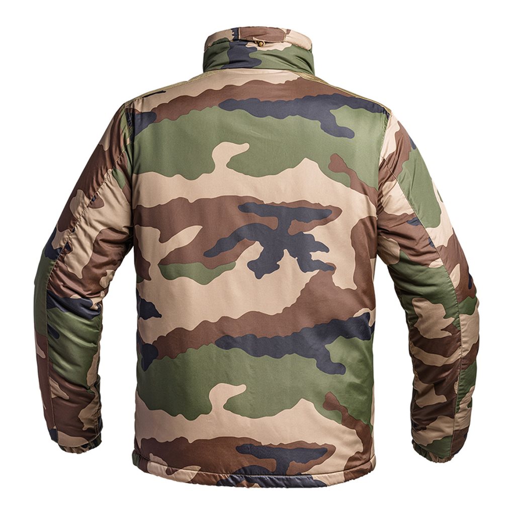 Chaqueta softshell FIGHTER XMF 120 camuflaje CCE, acolchada, adecuada de +5°C a -5°C