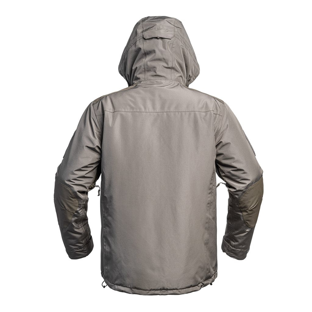 Parka FIGHTER XMF 200 hardshell verde, acolchada con membrana resistente y cómoda