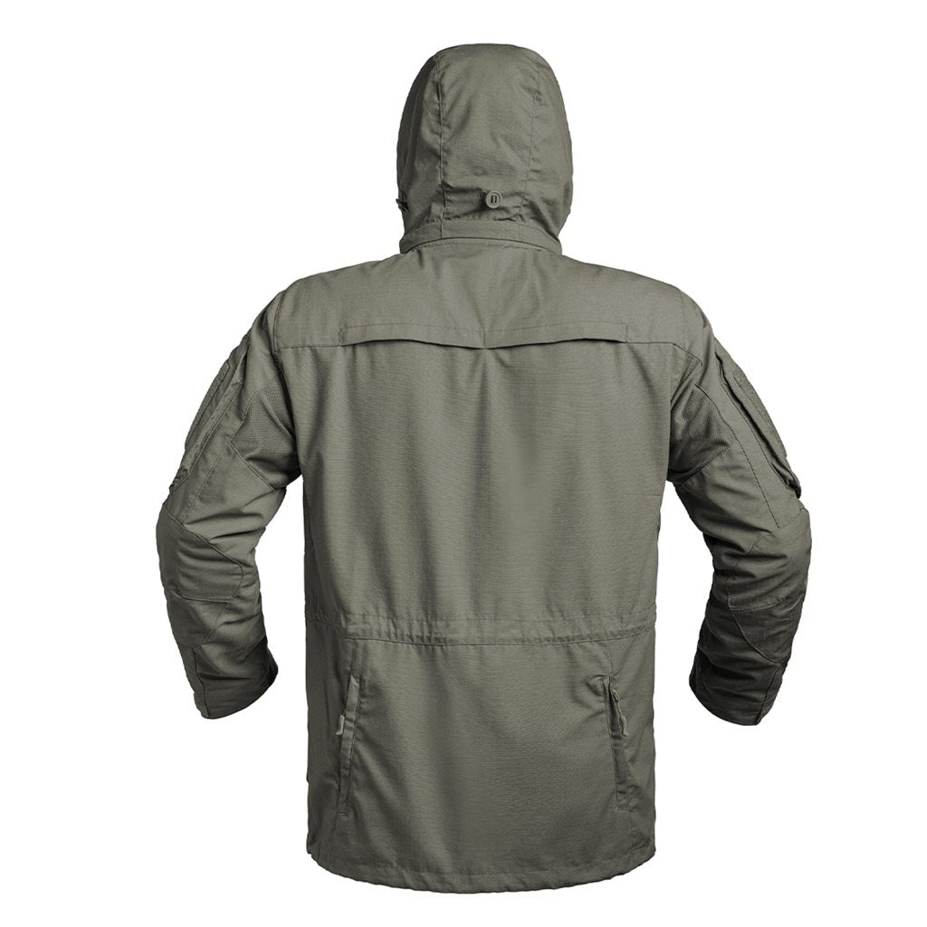 Chaqueta FIGHTER LONG rip-stop 5.0 verde con capucha