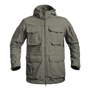 Chaqueta FIGHTER LONG rip-stop 5.0 verde con capucha