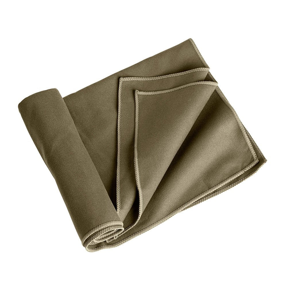 Toalla de microfibra verde EXPEDITION 75x130 cm, secado rápido