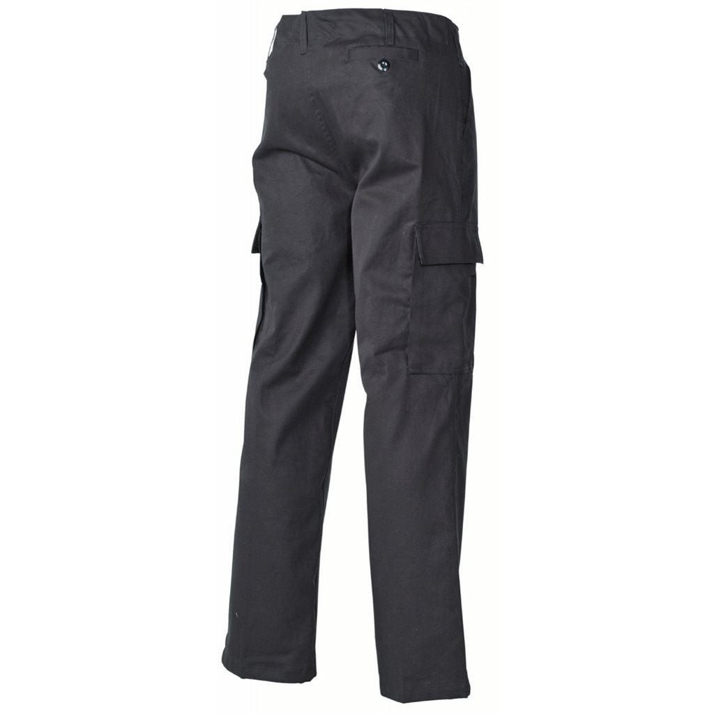 Pantalones estilo Bundeswehr moleskin 100% algodón negro