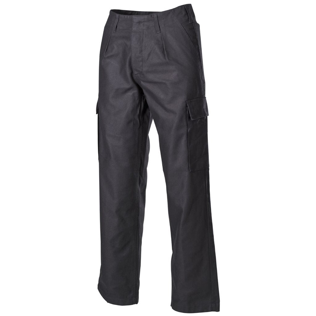 Pantalones estilo Bundeswehr moleskin 100% algodón negro
