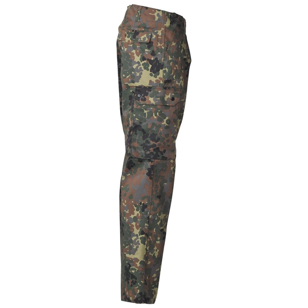 Pantalones de campo BW FLECKTARN 5 colores con bolsillos laterales y solapa de cierre a presion